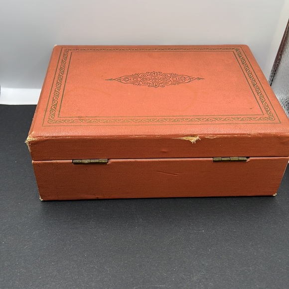 Vintage rose shade jewelry box - Picture 6 of 8